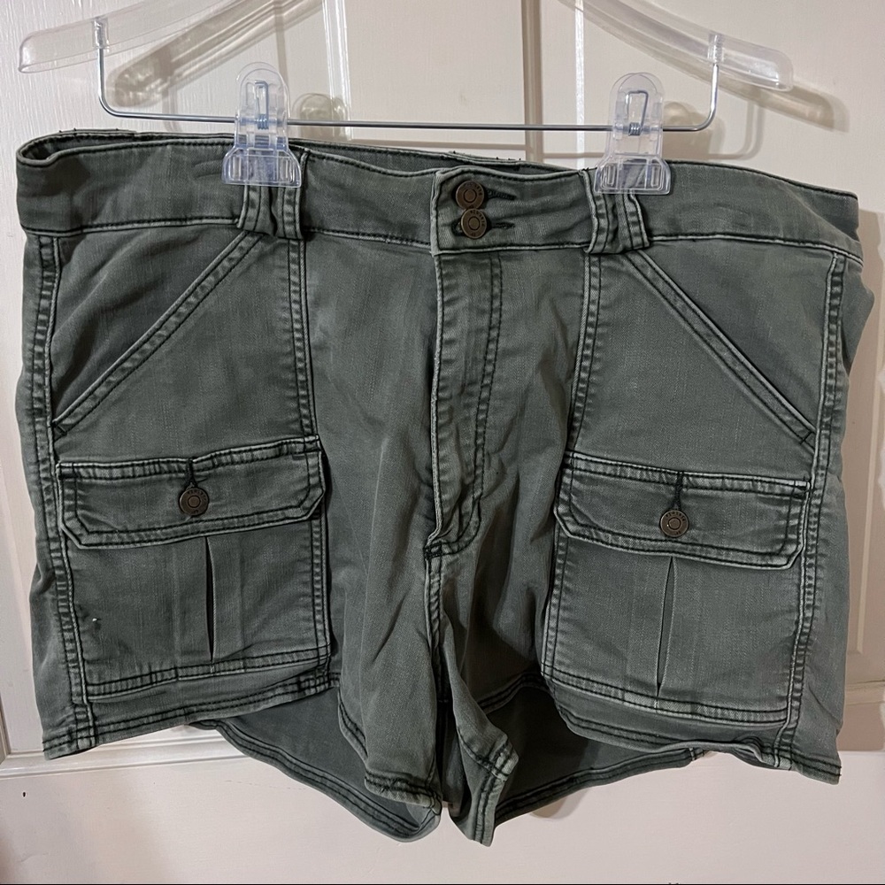 Pistola Green Cargo Shorts with Utility Pockets